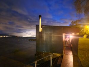 Nyon Sauna at Night